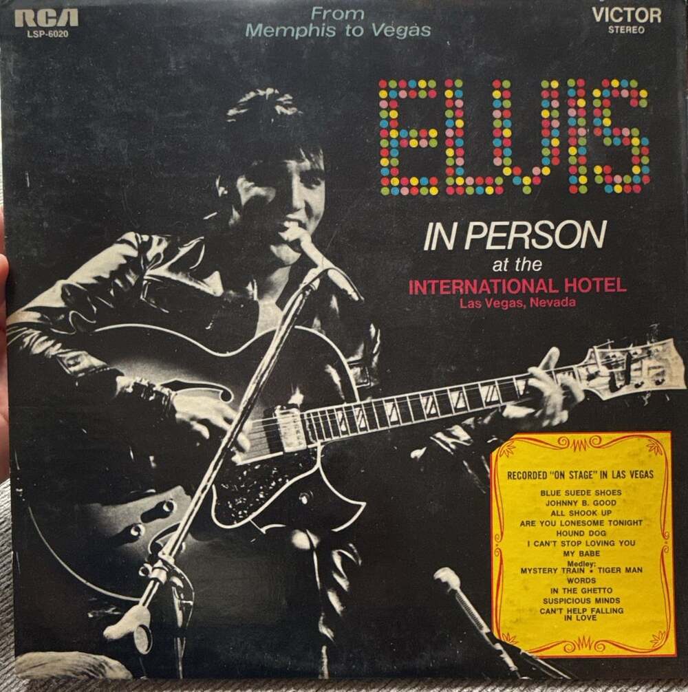 VG/VG: Elvis Presley From Memphis To Vegas LP Vinyl Record